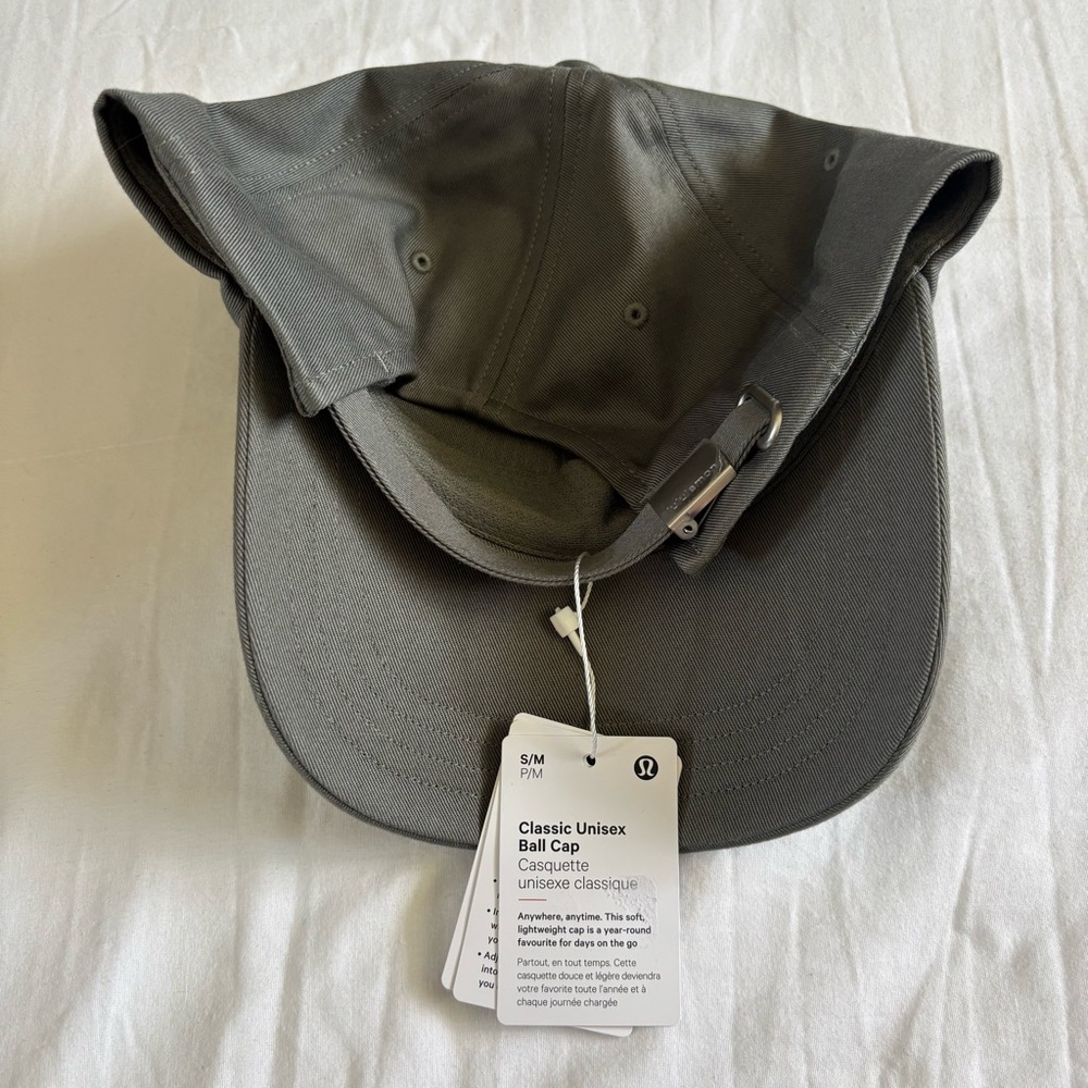 Lululemon Classic Unisex Ball Cap GRSG Gray Sage Green Logo Size S/M - Picture 4 of 5